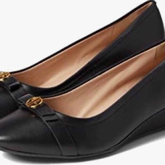 Cole Haan Malta Women's Leather Wedge Heels NWOT Box SZ 8 - Picture 4 of 7